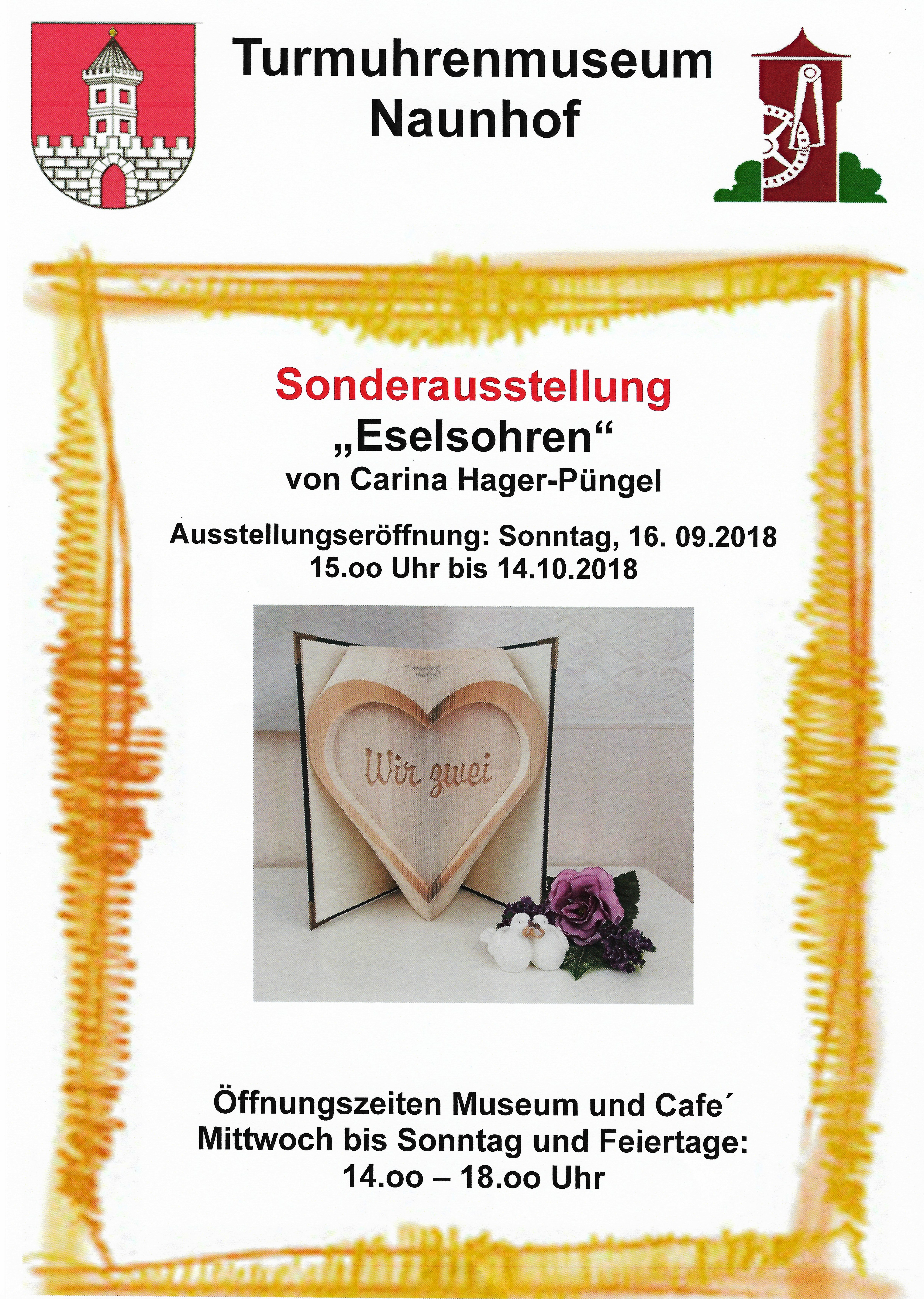 Ausstellung im Turmuhrenmuseum Naunhof vom 16.09.2018 bis 14.10.2018